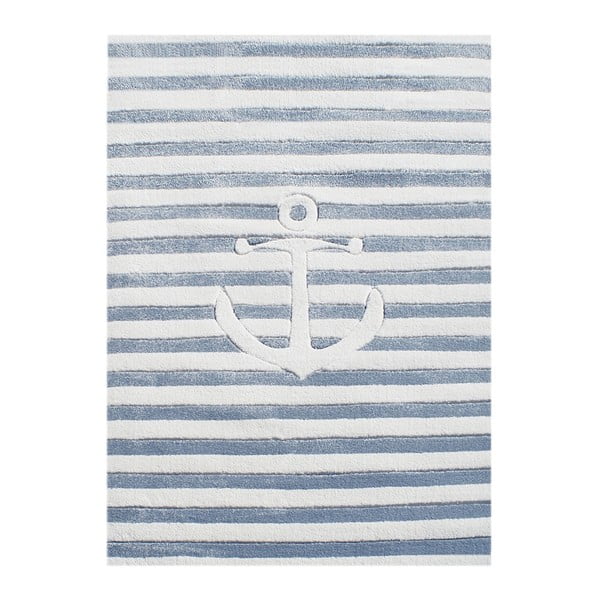 Modrý dětský koberec Happy Rugs Little Sailor, 160x230 cm