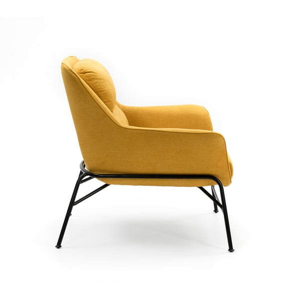 Жълт фотьойл Sadira - Teulat-image-3