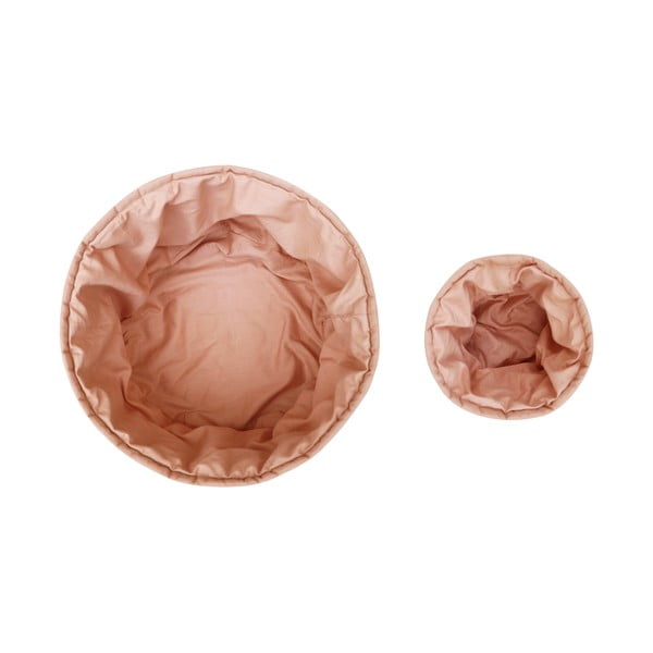 Светлорозови текстилни детски кутии за съхранение в комплект от 2 бр. ø 30x20 cm Bambie Vintage Nude – Lorena Canals-image-3