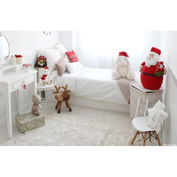 Бежов ръчно изработен памучен детски килим подходящ за пране 120x160 cm Biscuit Beige – Lorena Canals-image-3