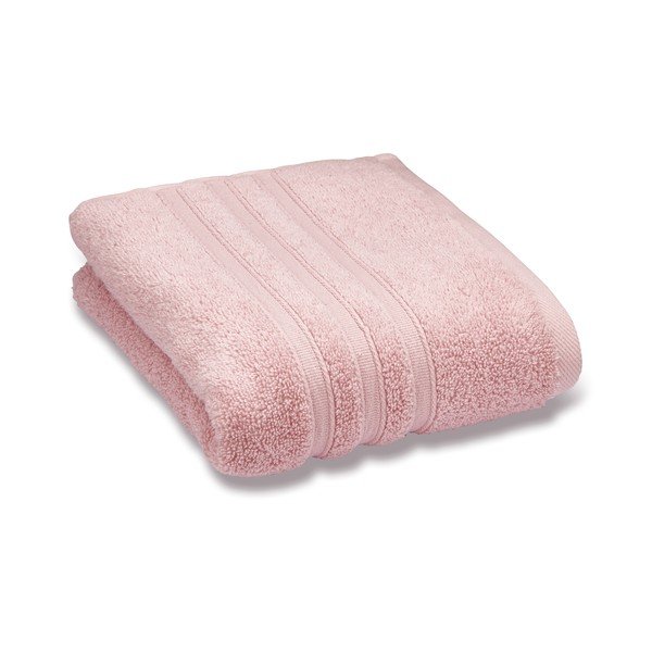 Светлорозова памучна хавлиена кърпа от тери 70x120 cm Zero Twist – Catherine Lansfield