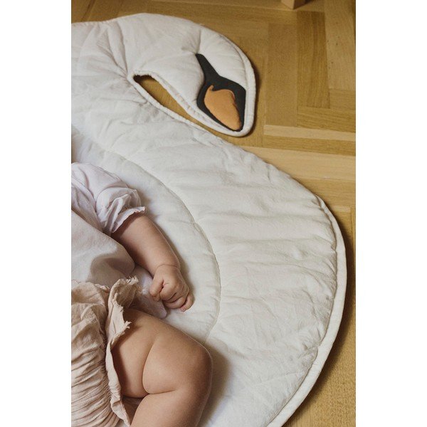 Кремаво детско килимче за игра 100x110 cm Swan – Lorena Canals-image-3