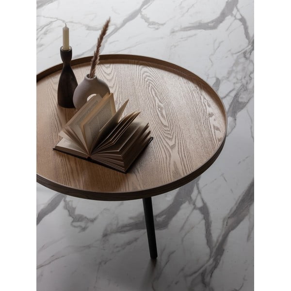 Масичка за кафе в бежово и черно, ø 78 cm Mesa - WOOOD-image-1