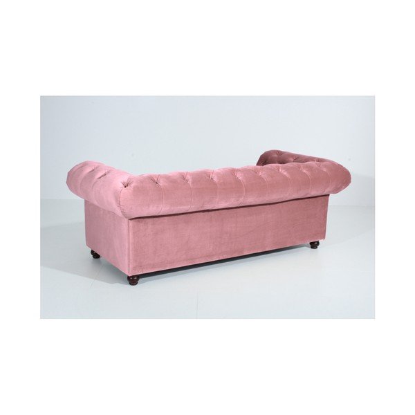 Růžová pohovka Max Winzer Orleans Velvet, 216 cm-image-4