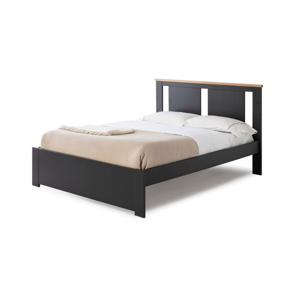 Тъмносиво двойно легло с решетка 140x190 cm Enara - Marckeric-image-3