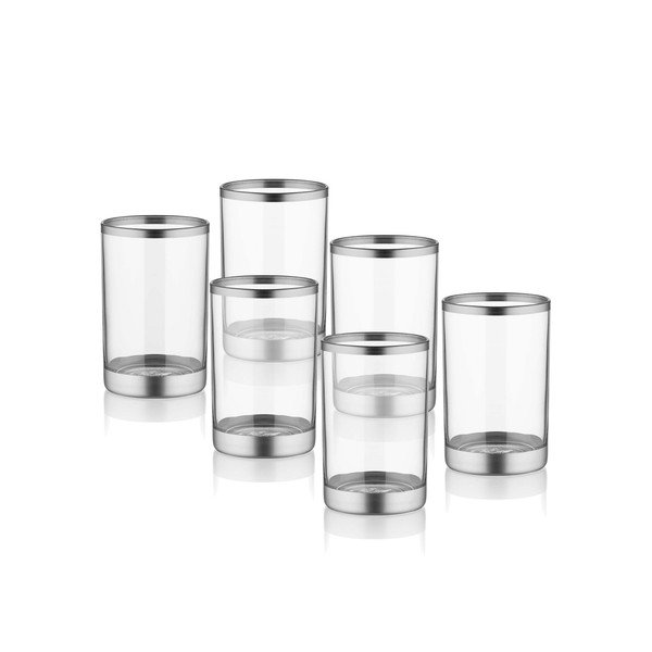 Комплект от 6 чаши Silver, 100 ml Glam - Mia-image-1