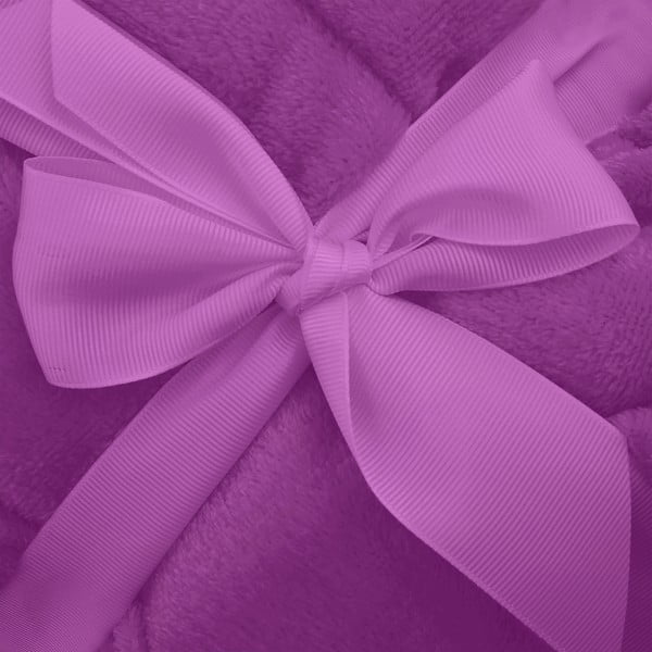 Лилав унисекс халат от микрофибър, размер XS Robby - DecoKing-image-2