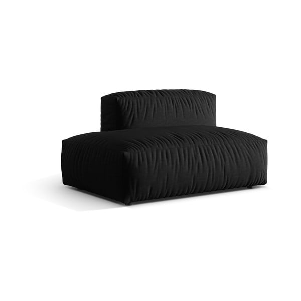 Черен модул за диван (ляв ъгъл) Martina – Micadoni Home-image-2