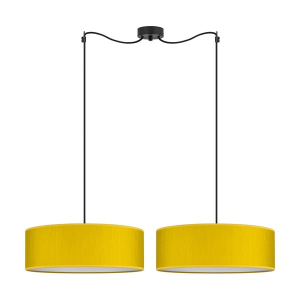 Жълта висяща лампа с две рамена XL, ⌀ 45 cm Doce - Sotto Luce
