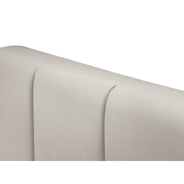 Бежово кадифено двойно легло , 200 x 200 cm Afra - Mazzini Beds-image-4
