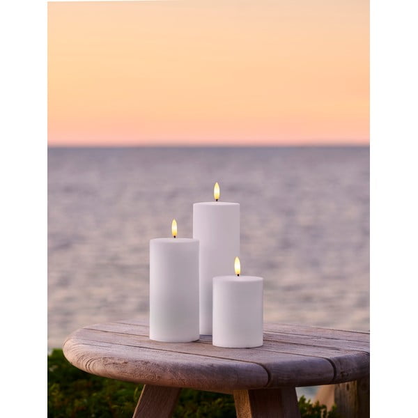 Екстериорни LED свещи в комплект от 3 бр. (височина 20 cm) Sille – Sirius-image-1