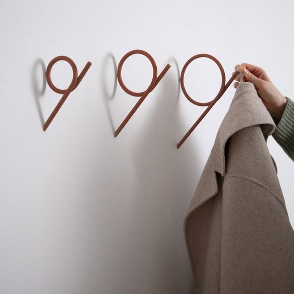 Теракотена стенна метална кука Tuba L – Spinder Design-image-2