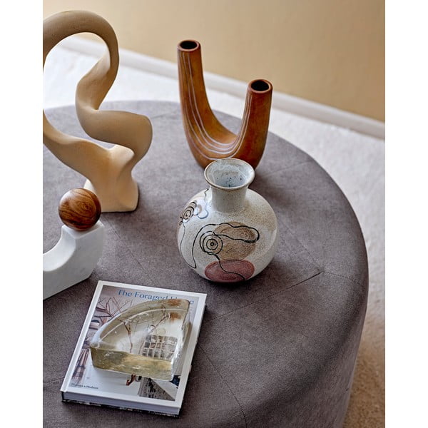 Ваза от бял фаянс, височина 22,5 cm Irini - Bloomingville-image-1