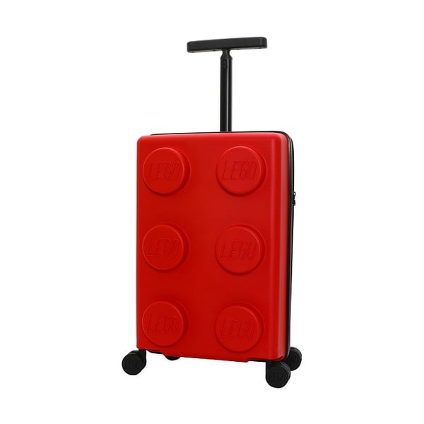 Червен детски куфар за пътуване Signature - LEGO®