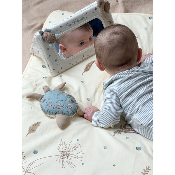 Светложълто детско килимче за игра 80x80 cm Sea Garden – Cam Cam Copenhagen-image-4