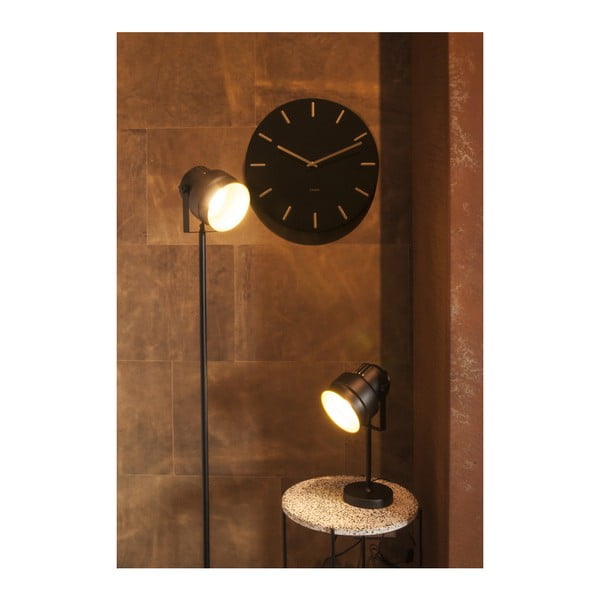 Черен стенен часовник Charm - Karlsson-image-3