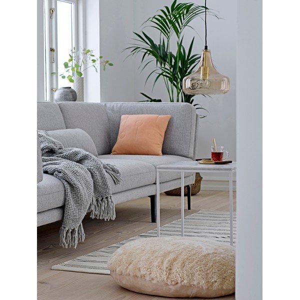 Кафяво висящо осветително тяло със стъклен абажур ø 25,5 cm Yuser – Bloomingville-image-1