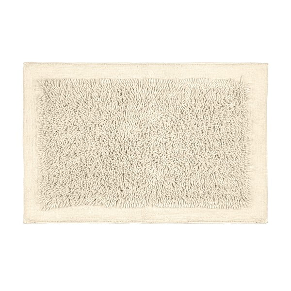 Кремава текстилна постелка за баня 60x90 cm Sidyma - Wenko