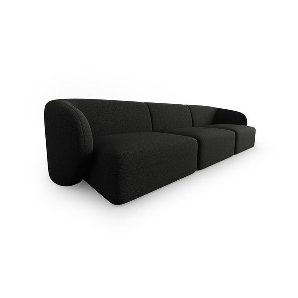 Черен диван 259 см Shane - Micadoni Home-image-1