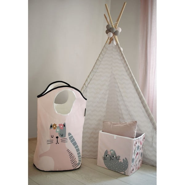 Детска кутия за съхранение от плат Meow Meow - Butter Kings-image-1