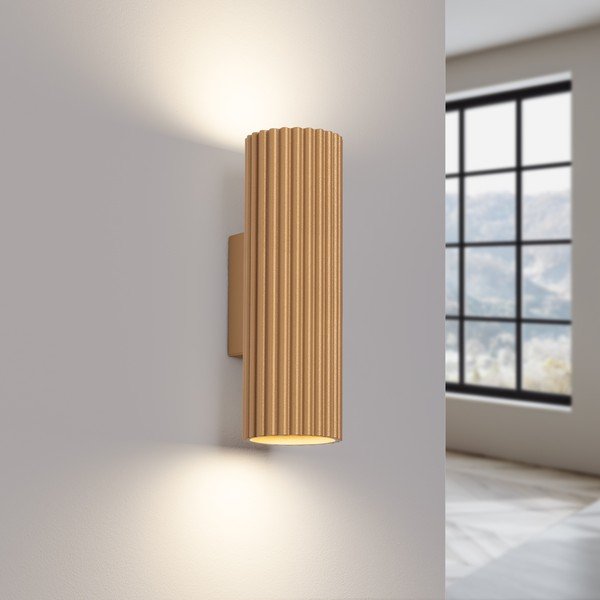 Стенна лампа  в златист цвят Gleam – Sollux-image-1