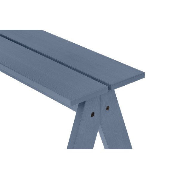 Синя градинска пейка от масивно дърво Navo – noo.ma-image-2