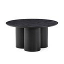 Черна кръгла масичка за кафе ø 80 cm Lua – MOME