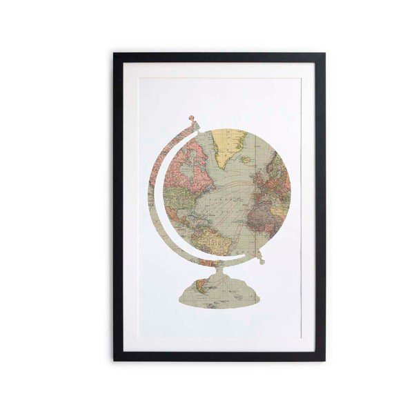 Obraz Little Nice Things Globe, 40 x 60 cm