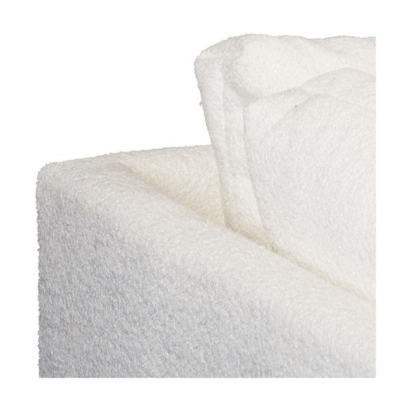 Бял ъглов диван от плат букле (ляв ъгъл) Ariella - Ropez-image-1