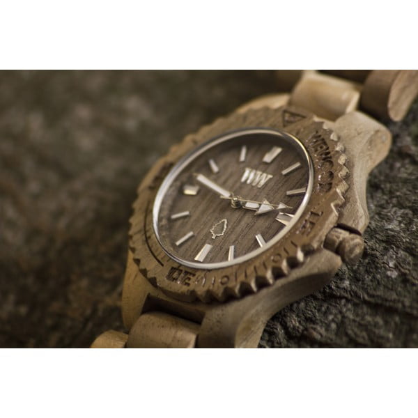 Dřevěné hodinky Date Teak-image-1