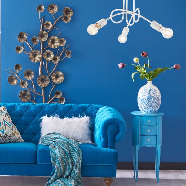 Бяло осветително тяло за таван без абажури 36x36 cm Camilla – LAMKUR-image-1