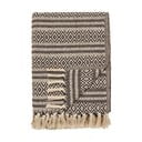 Кафяво одеяло от рециклиран памук 130x180 cm Adana – House Nordic