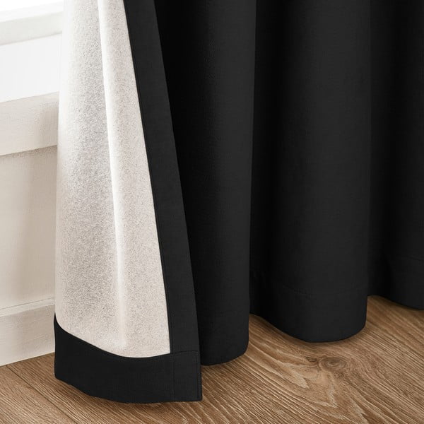 Черни затъмняващи пердета в комплект от 2 бр. 117x137 cm Wilson – Catherine Lansfield-image-2