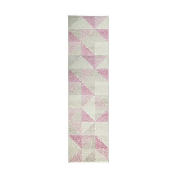 Розов килим , 60 x 220 cm Urban Triangle - Flair Rugs