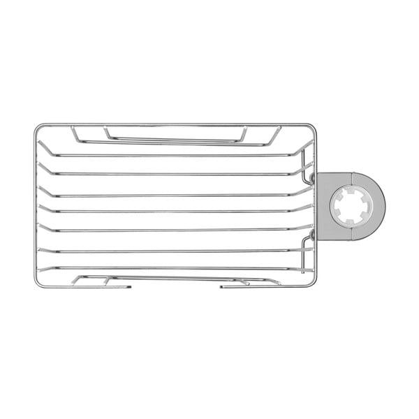 Рафт за баня без пробиване от неръждаема стомана в блестящо сребрист цвят Valognes – Wenko-image-4