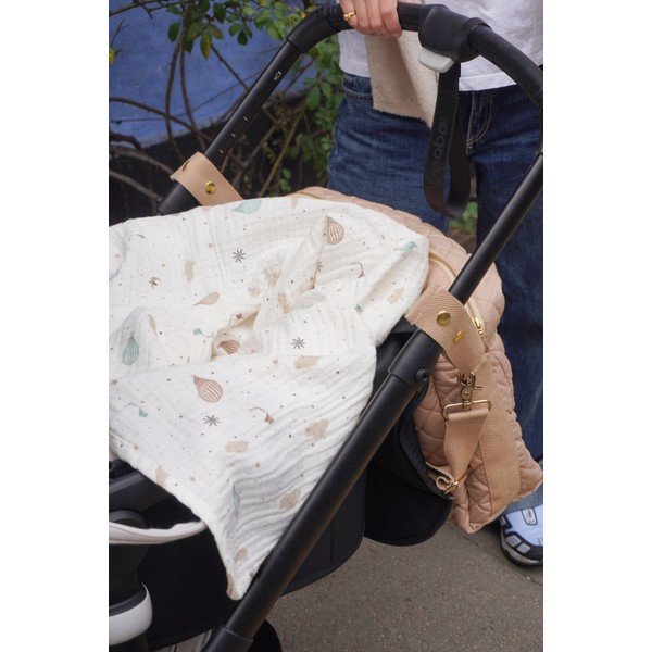 Бебешко одеяло от органичен памук в цвят слонова кост 100x100 cm Dreamland – Cam Cam Copenhagen-image-4