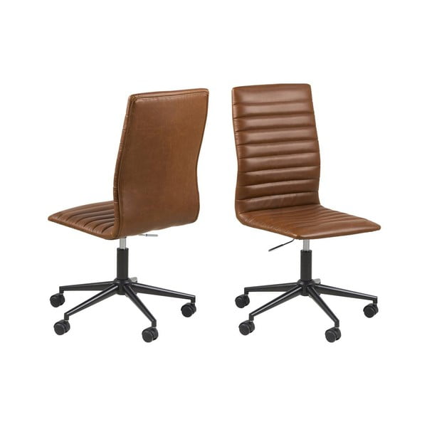 Кафяв офис стол Winslow - Actona-image-2