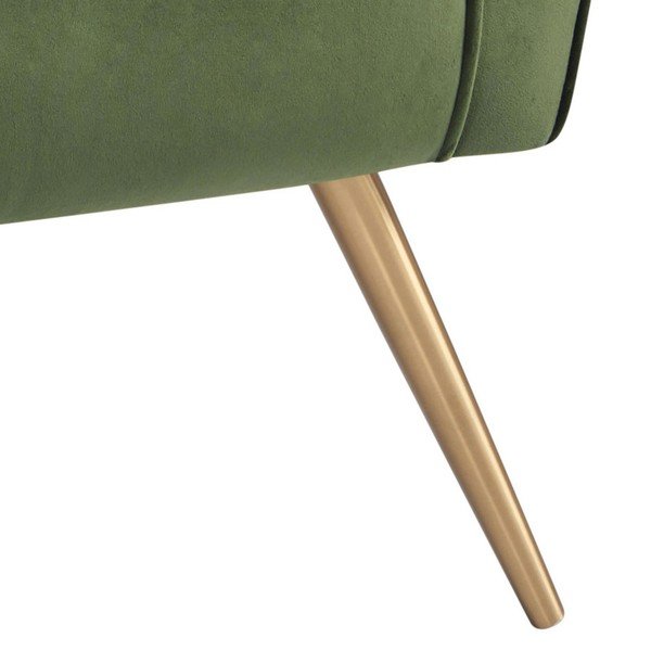 Тъмнозелено кадифено кресло Bodiva - Actona-image-2