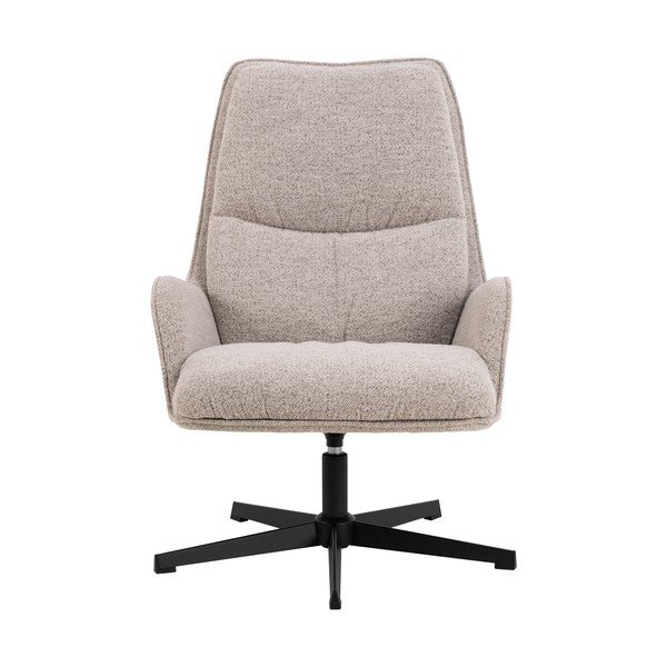 Бежово въртящо се кресло от букле Bosley – Actona-image-2