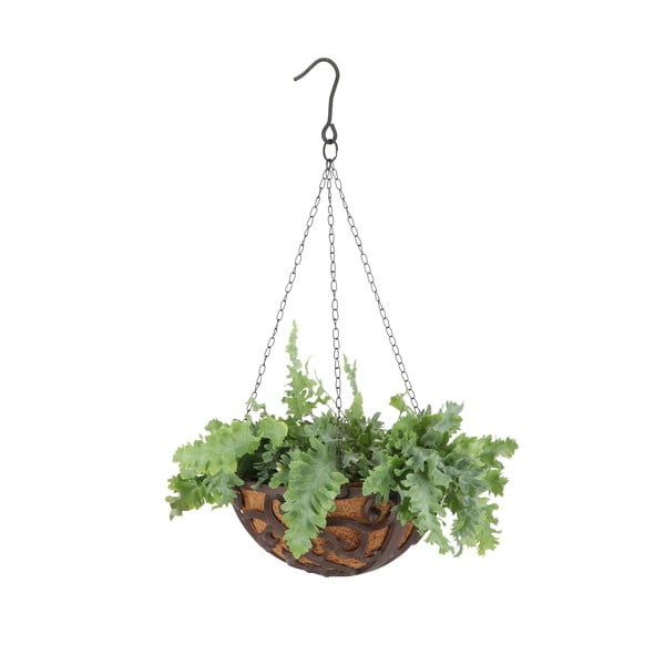 Метална висяща и стенна саксия за цветя ø 30 cm – Esschert Design-image-2