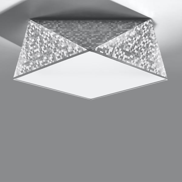 Осветително тяло за таван сребърно 35x35 cm Koma – Sollux-image-2