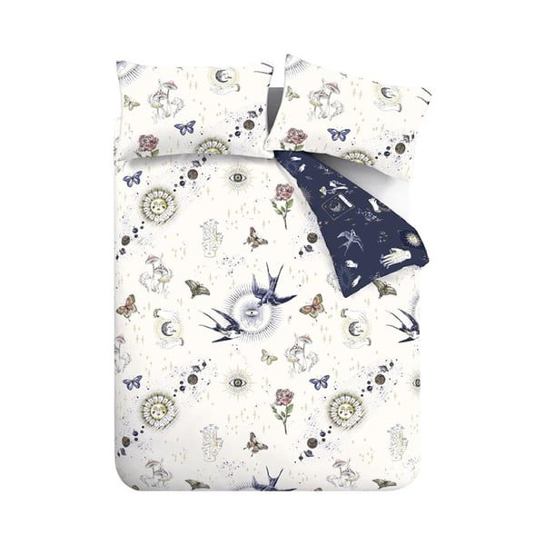 Синьо -кремаво единично  спално бельо 135x200 cm Astrology – Sassy B