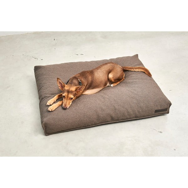 Кафяв матрак за куче от букле 100x75 cm Mondo Chocolate M – MiaCara-image-3