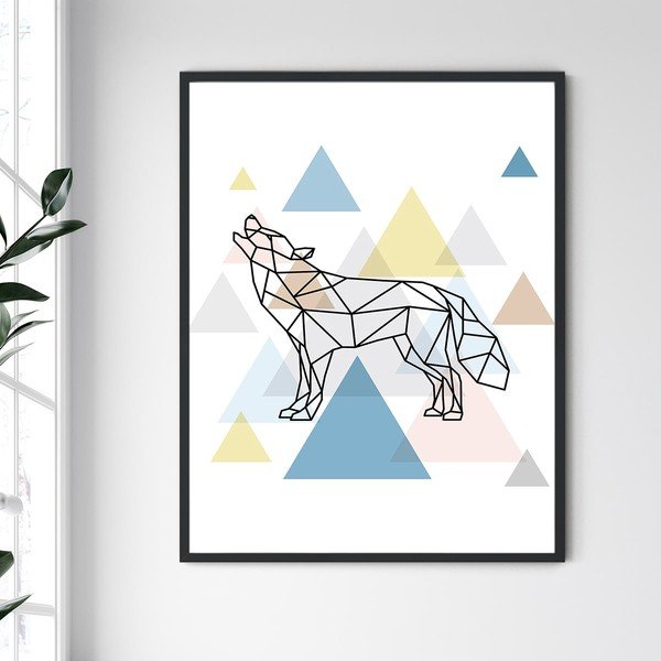 Nástěnný obraz v rámu North Carolina Frame Wolf III, 30 x 40 cm