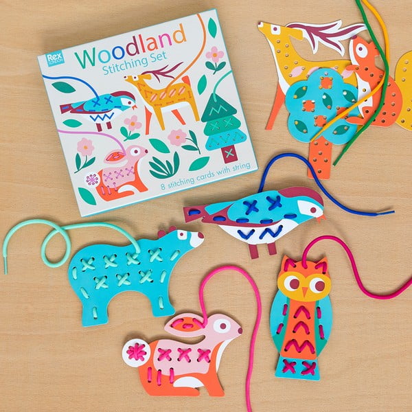 Творчески комплект Stitching set Woodland – Rex London-image-1