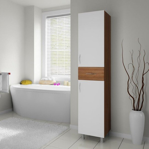 Skříň do koupelny Nergis Walnut-image-1
