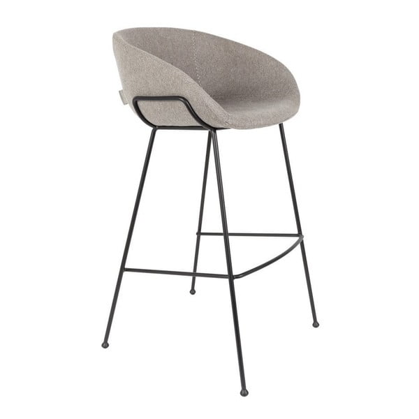 Комплект от 2 сиви бар столове , височина на седалката 76 cm Feston - Zuiver