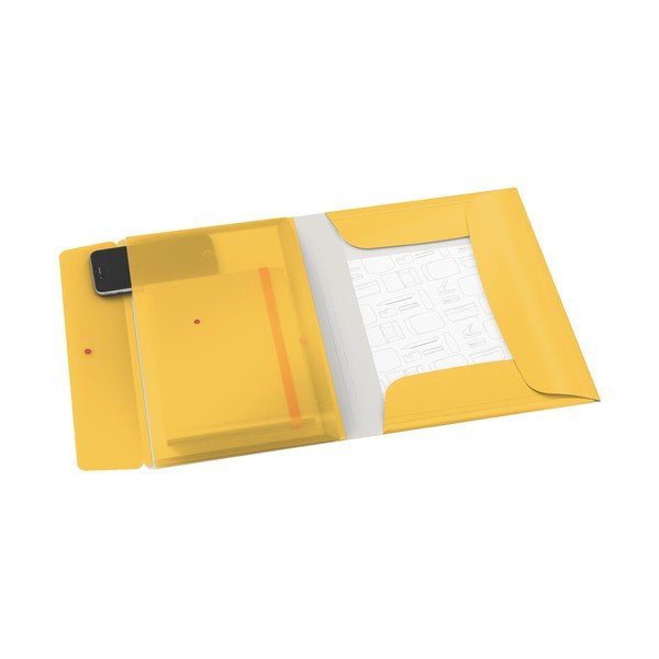 Жълта офис папка с 3 отделения, А4 Cosy - Leitz-image-2