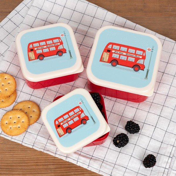 Детска кутия за храна 3 бр. Routemaster Bus – Rex London-image-1