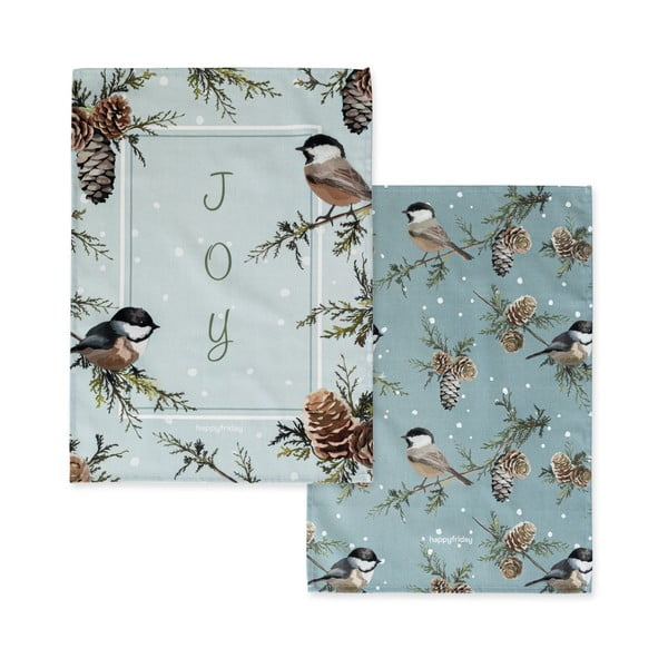 Памучни кърпи в комплект от 2 броя 50x70 cm Sparrow - Happy Friday